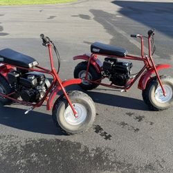 Coleman mini bikes (2) 