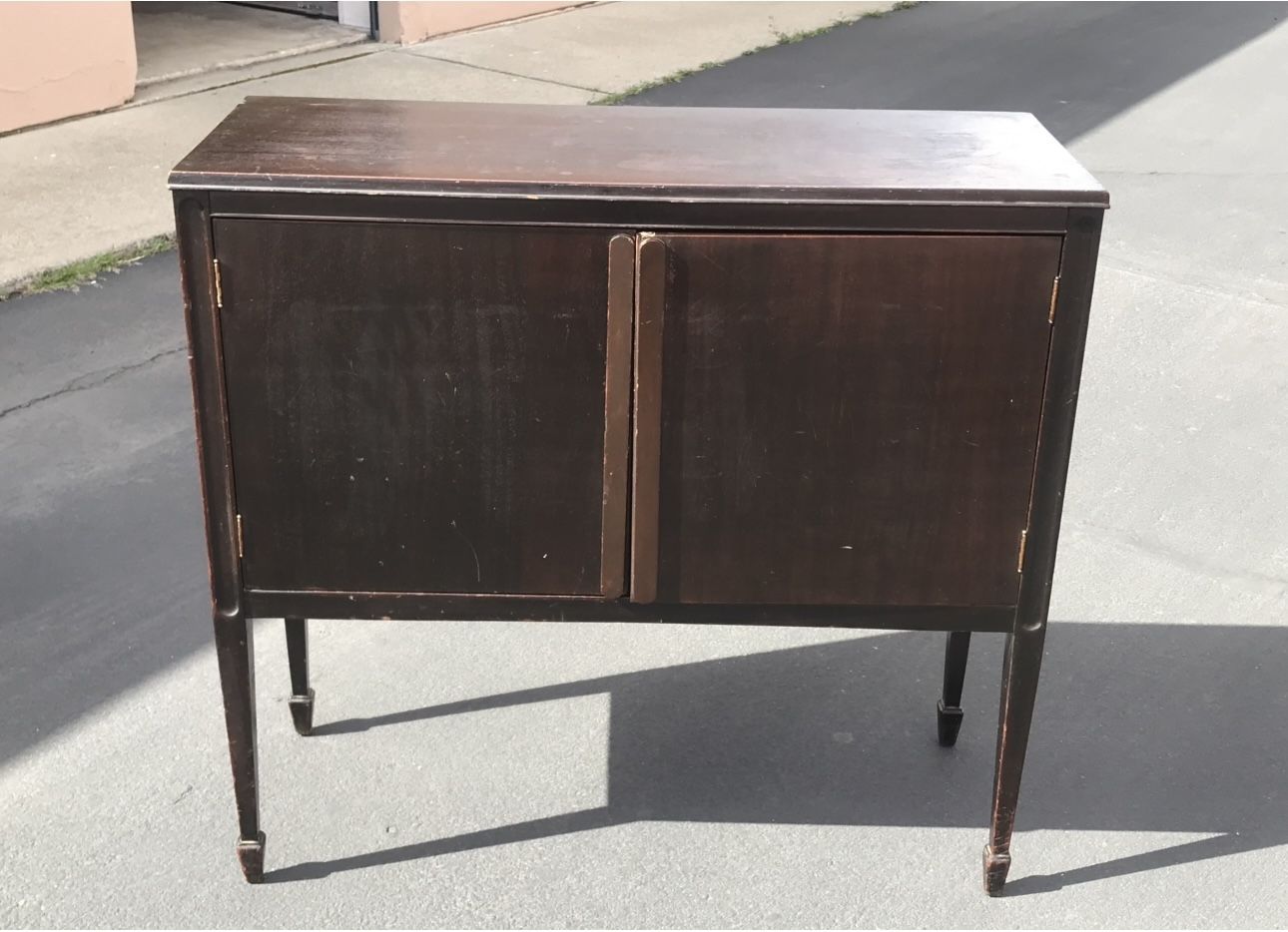 Antique Record Cabinet- Mid Century