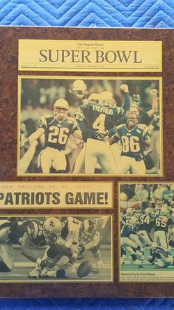 Termo plaque SUPER BOWL