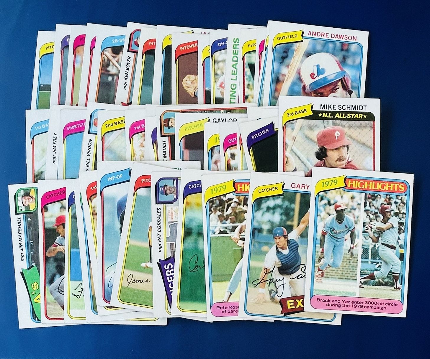 1980 Topps Baseball Card Lot - HOF, All Stars, Rookie, Team Cards