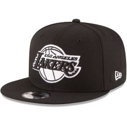 Black and white Los Angeles Lakers New era snapback hat