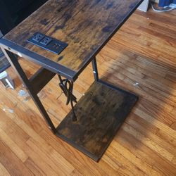 End Table with USB  and AC Outlets