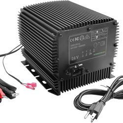 HB600-24B, 24V 25A Scissor Lift Battery Charger, Compatible with Genie/Skyjack/JLG Scissor Lifts, Replaces 161827/96211/128537/105739GT, IP67 Waterpro
