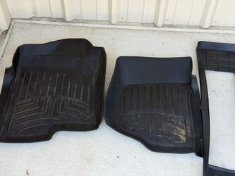 Tahoe WeatherTech Black Rubber Floor Mats Set