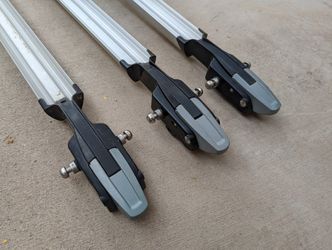 3x Thule 518 Echelon Roof Bike Racks Fork Mount