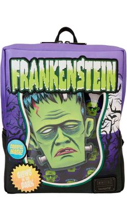 Loungefly Frankenstein glow in the dark mini backpack with wallet