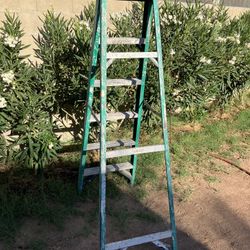 6 Ft Fiberglass Werner Ladder 