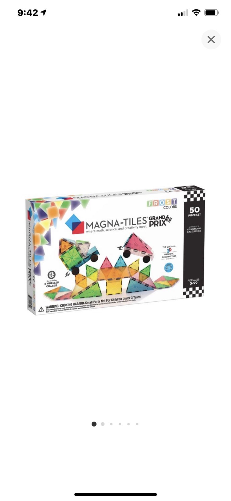 Magna-Tiles Frost Grand Prix Toy