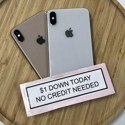 Apple IPhone XS Max 6.5 -PAYMENTS AVAILABLE-$1 Down Today 