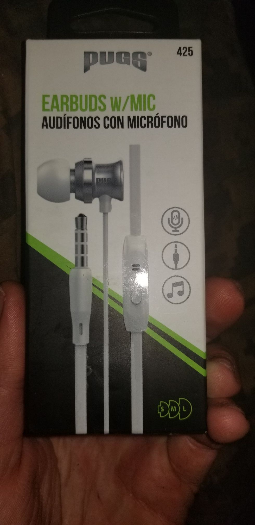 Pugs earbuds W/MIC