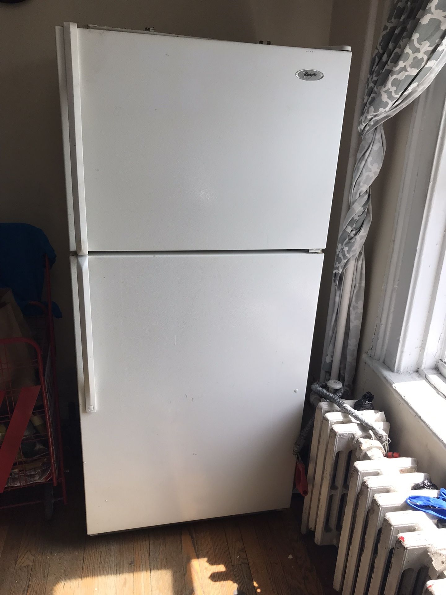 White Whirlpool Refrigerator