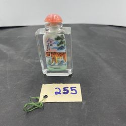 VNTG Tiger Snuff Bottle 