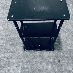 Last Call $2 for Black Wooden Shelves With AC & WiFi Outlet
