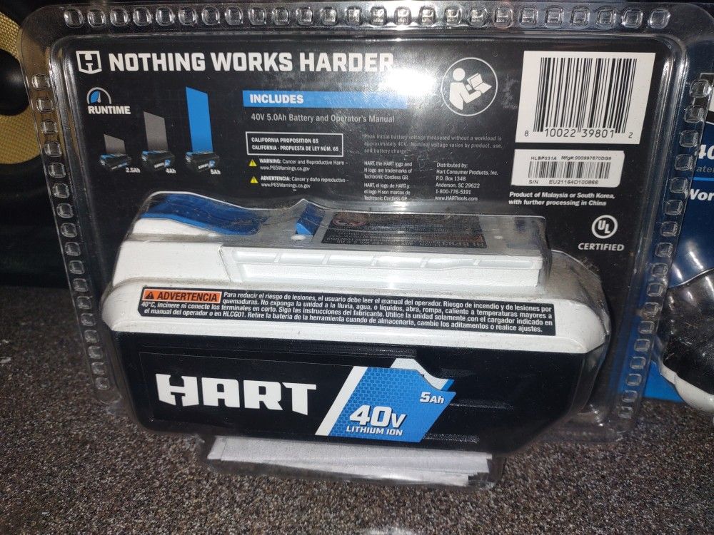 Hart Batteries For Sell Both For
