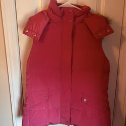 Talbots Pink Puffer Vest 