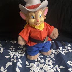 Vintage Fievel Goes West Plush 9” An American Tail 1991 Soft Doll 