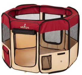 Zampa portable playpen, Large 61x61x30 for dogs and cats