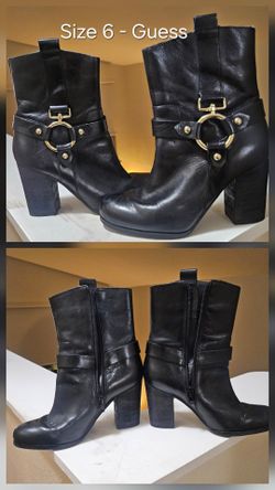 Guess 'Dari' Mid-calf Black Boots
