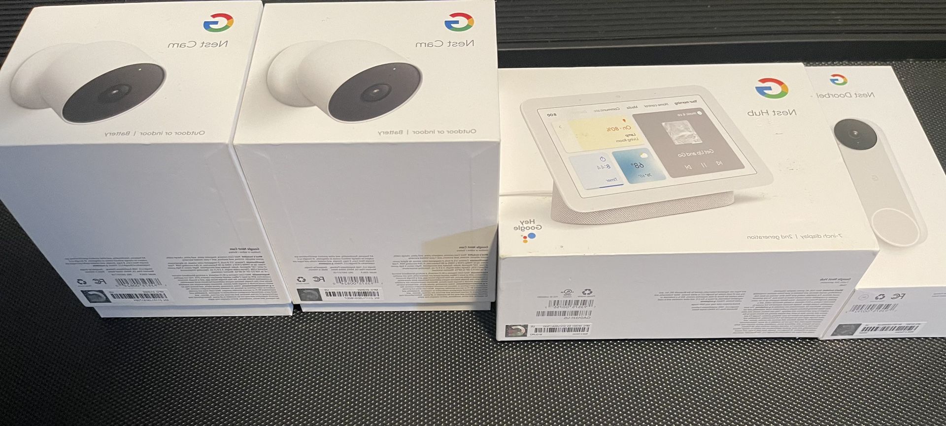 Google Nest Cámaras And Front Doorbell Including The Panel
