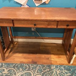 Free Light Cherry Wood Desk