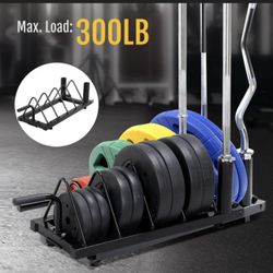 Barbell Bumper Plate Rack Holder