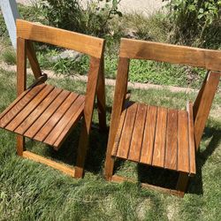 Set Of Wooden Chairs