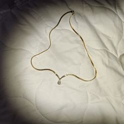 Gold Over Silver Necklace