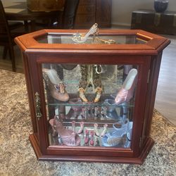 Nice cabinet with Antique shoes