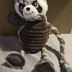 Squeaky Dog Toy,Tug Of War Raccoon