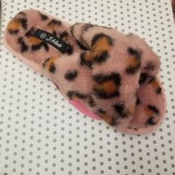 Faux Fur Slide Flat Sandals Flip Flops