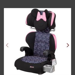 Booster Car Seat Minnie Disney