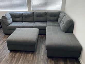 Sectional with ottoman