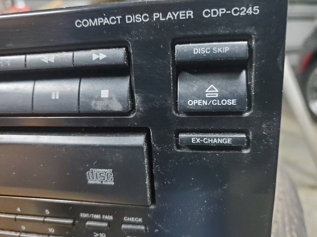 Sony CD player 5 disc