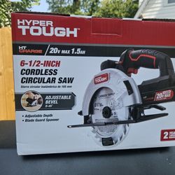 Hyper Tough 20V Max Lithium-ion Cordless 6-1/2 inch Circular Saw