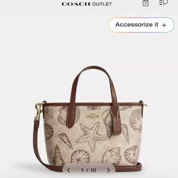 Coach Bag Seashell Print
