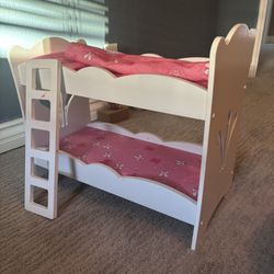 Doll Bunk Bed Set With Ladder 