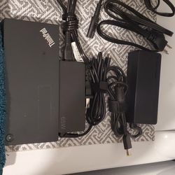 Lenovo USB C Dock. With 65w Laptop Ac Adapter