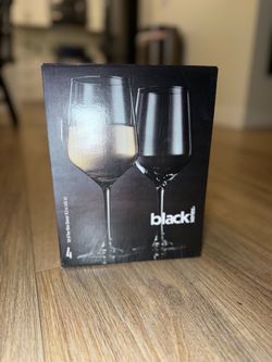 Black Series Fine Wine Glasses Set of 4