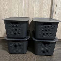 Gray Storage Baskets
