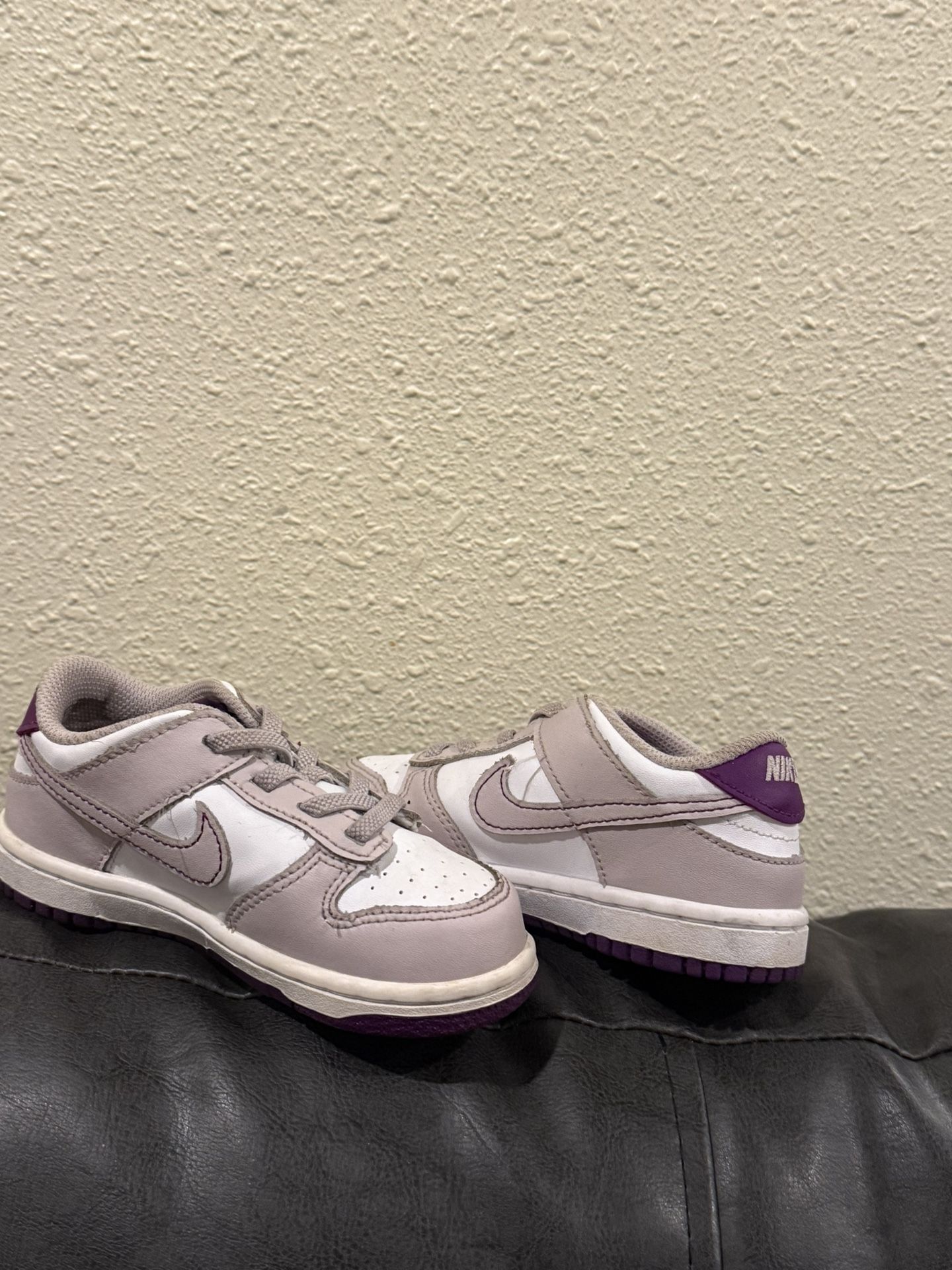 Purple And White Dunks 