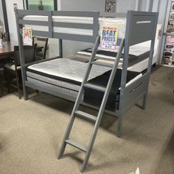 Twin Twin Bunk Bed! $399. Last One. Sale! 😊📲❤️ Easy Financing! 