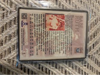 Babe Ruth metallic impressions card
