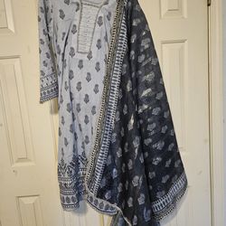 Three Piece Lawn Suit