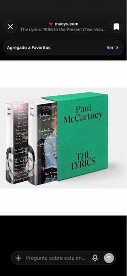 Paul McCartney – The Lyrics 2-Volume Hardcover Set – NEW SEALED