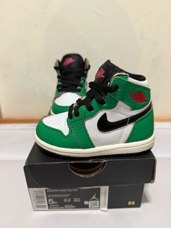 Nike Air Jordan 1 High OG Lucky Green TD – Size 5C – Original Box