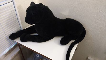 Giant Black Panther Leopard Plush Toy Soft Stuffed Animals Emulational Gift 51''