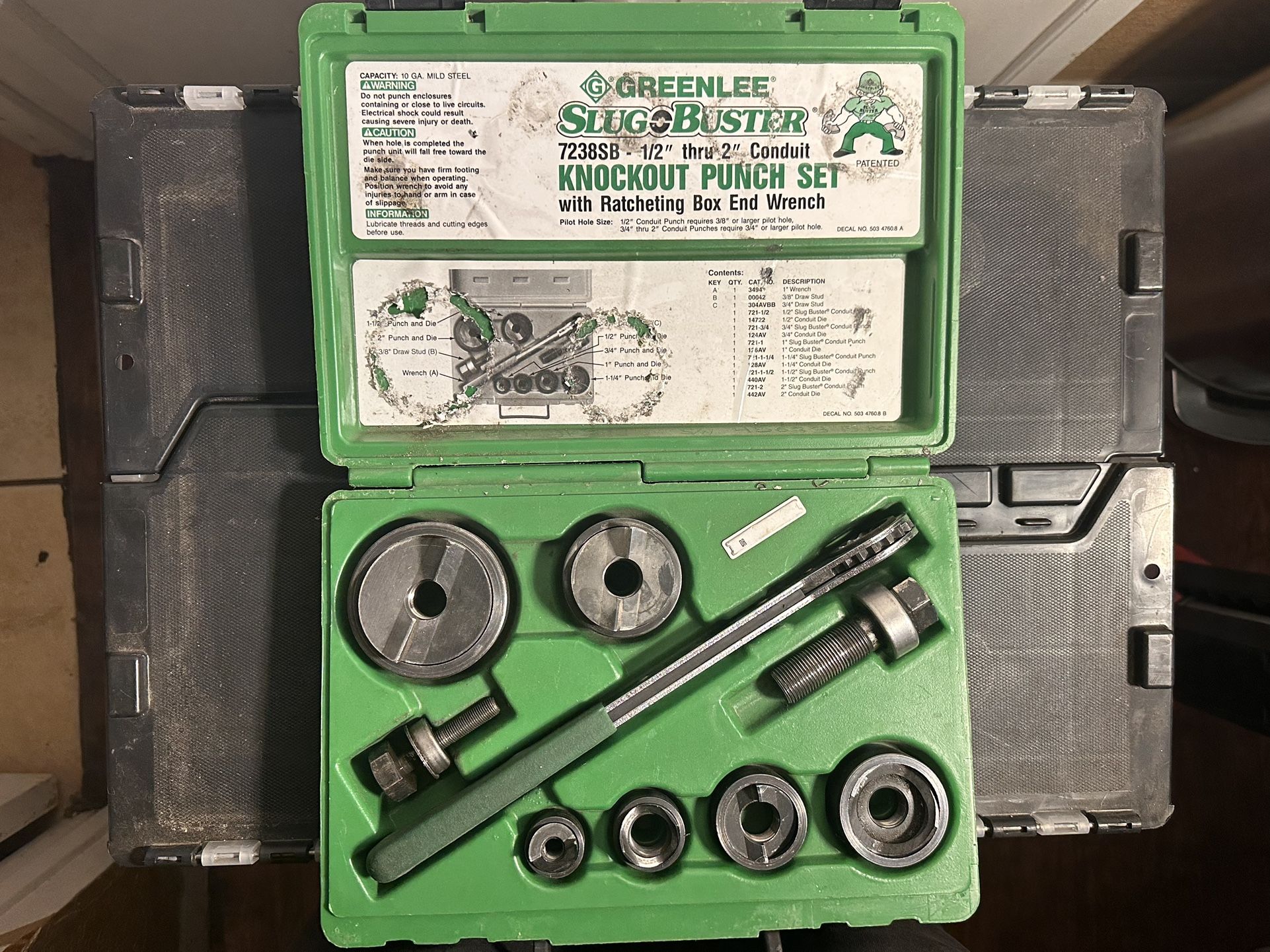 Greenlee 7238SB Knockout Punch Set