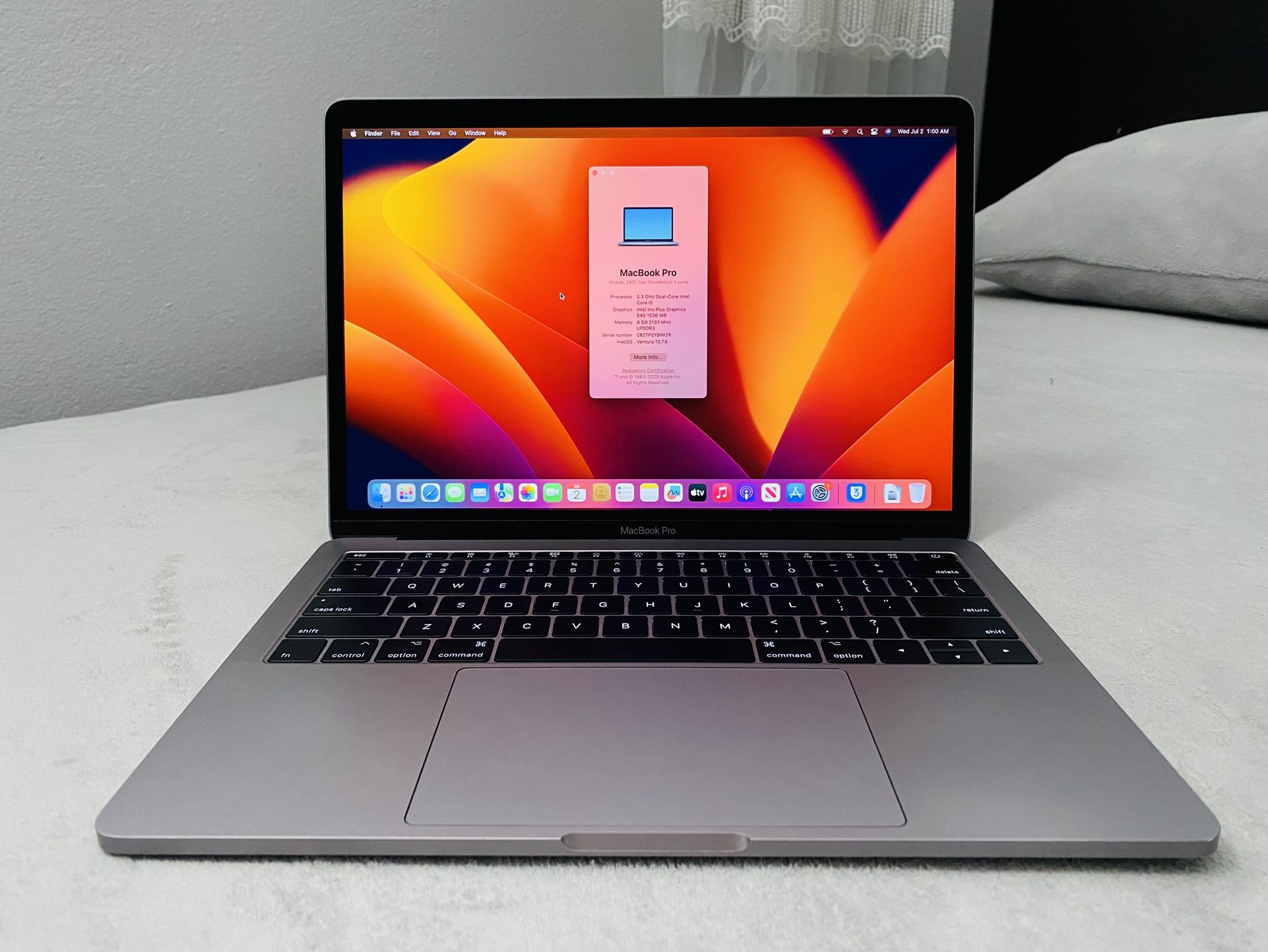 💻 MacBook Pro 13” 2017 | A1708 | i5 2.3GHz | 8GB RAM | 256GB SSD | Very Good Condition