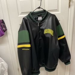 Oregon Ducks Leather Jacket