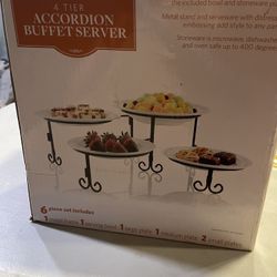 accordion buffet server